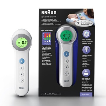 BRAUN BNT400 Termometr bezdotykowy do czoła