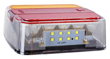 ЗАДНИЙ ФОНАРЬ ДЛЯ ПРИЦЕПА LED 12V UNIVERSAL SQUARE