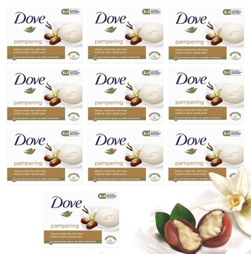 DOVE Mydło w kostce PAMPERING 90g masło shea x10