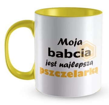 Kubek na dzień BABCI prezent dla pszczelarki