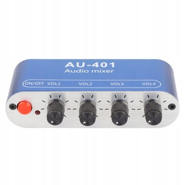 MINI MIKSER STEREO REGULACJA GŁOŚNOŚCI 4 W 1