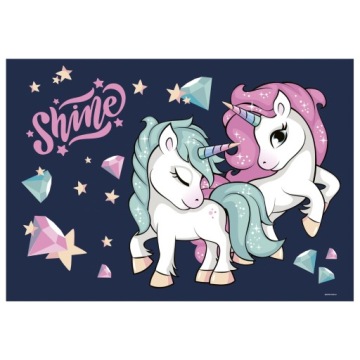 PODKŁAD OKLEJANY NA BIURKO + GRA JEDNOROŻEC