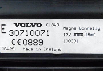 PŘÍSTROJOVÁ DESKA BUDÍKY AUTOMAT 30786338 30710071 VOLVO C70 S40 II C30 V50 2.4 D5 EU