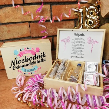 ДЕНЬ РОЖДЕНИЯ ESSENTIAL 18 18 30 40 ПОДАРОК ​​ВАШЕМУ ИМЯ ПОЖЕЛАНИЯ