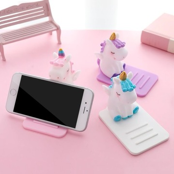 ПОДСТАВКА ДЕРЖАТЕЛЬ ДЛЯ ТЕЛЕФОНА ДЕТСКИЙ СИЛИКОНОВЫЙ ЕДИНОРОГ