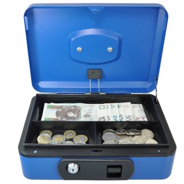 ЭКСКЛЮЗИВНАЯ МЕТАЛЛИЧЕСКАЯ ДЕНЕЖНАЯ КАССЕТА, открывается рычагом + 3 ключа.