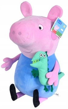 SIMBA DUŻA MASKOTKA ŚWINKA PEPPA GEORGE PLUSZAK 46