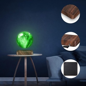 НАСТОЛЬНАЯ ЛАМПА «ЛЕВИТИРУЮЩАЯ ЛУНА» 3D-ПЕЧАТАННАЯ RGB С ДИСТАНЦИОННЫМ УПРАВЛЕНИЕМ