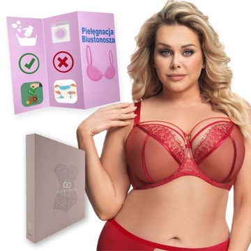 Biustonosz GORSENIA K496 PARADISE czerwony 95E