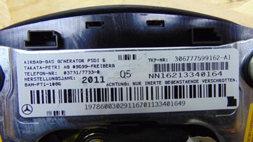 ULOŽENÍ VZDUCHOVÁ AIRBAG MERCEDES SLS W197