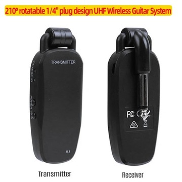 Ammoon MD-5G A8 bezprzewodowy 5.8G 2.4G System gitarowy akumulator nadajnik