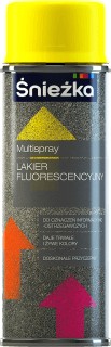 ŚNIEŻKA LAKIER FLUOROSCENCYJNY SPRAYU FARBA ŻÓŁTY