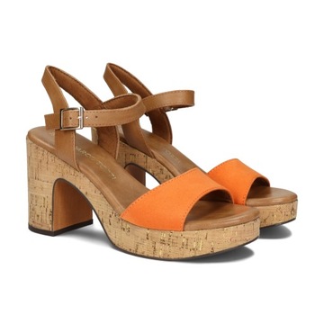 Sandały Marco Tozzi 2-28008-42 mango pomarańczowy pomarańczowe r. 37
