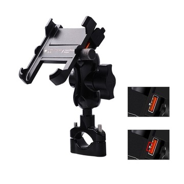 ДЕРЖАТЕЛЬ ДЛЯ ТЕЛЕФОНА USB ЗАРЯДНОЕ УСТРОЙСТВО QC 3.0 МОТОЦИКЛ