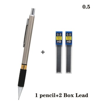 Metal Mechanical Pencil Non-Slip Set 0.9 0.5 0.7 2.0 Rubber Grip All Metal