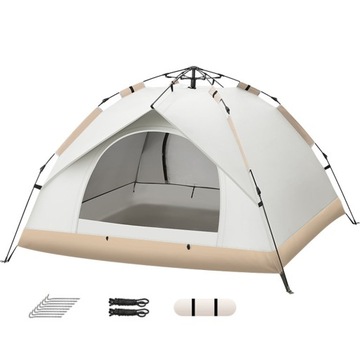 Camping Tent SunProof WindProof Quick-Opening Tent 3-4 osoby