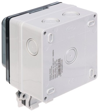SOLIDNE GNIAZDKO 230V ZEWNĘTRZNE HERMETYCZNE IP66 WODOSZCZELNE