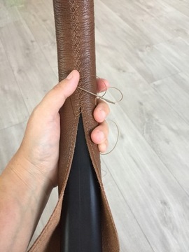 Кожаный чехол на ручку коляски Bugaboo Donkey.