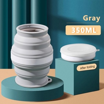 Portable Silicone Cup Foldable Travel Mug Heat