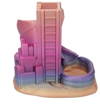 Бассейн с горкой и башней для игры в кости - Rainbow Candy Dice Tower