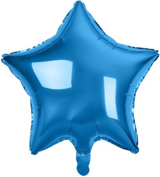 Balon foliowy Gwiazdka Niebieska na urodziny 48 cm