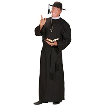 КОСТЮМ СВЯЩЕННИКА ЧЕРНЫЙ PASTOR PRIEST XXL
