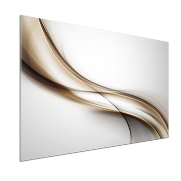 Panel dekor szkło Brązowa fala 100x70 cm + KLEJ