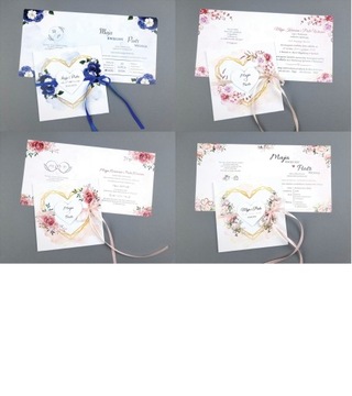 Свадебные ПРИГЛАШЕНИЯ, Акварель, Геометрика