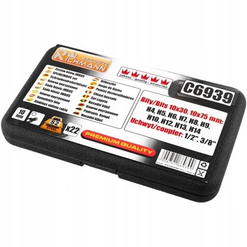 НАБОР БИТ IMBUS 4–14 мм S2 RICHMANN C6939