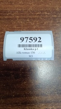 ALFA ROMEO 156 KLIKA LEVÝ PŘEDNÍ