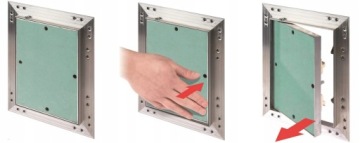 Ревизионная дверь, крышка, 200х400, гипсокартон