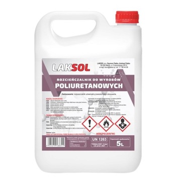 ROZPUSZCZALNIK ROZCIEŃCZALNIK POLIURETANOWY 5L