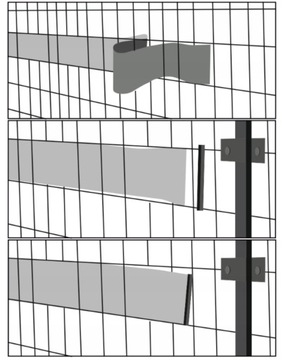 Забочная лента 4.7cmx48m +38 Clips +ультрафиолетовая крышка ограждения панель забор