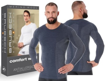 BRUBECK COMFORT WOOL MEN KOSZULKA TURYSTYCZNA -L
