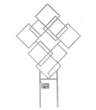 Podpora do roślin Eco Recycled kwadraty taupe Form-Plastic