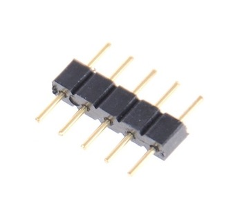 ZŁĄCZKA DO TAŚMY LED RGBW 10mm 5 PIN MĘSKA ŁĄCZNIK