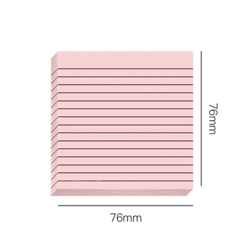 30/50 Sheets Gradient Transparent Sticky Notes Waterproof Horizontal Line I