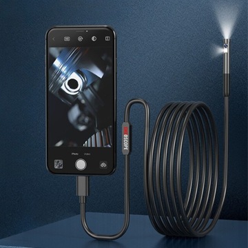 ДВОЙНАЯ КАМЕРА ДЛЯ КОНТРОЛЯ Wi-Fi 2 Мпикс USB-C ANDROID IOS 3M ЭНДОСКОП IP67 ДЛЯ ТРУБ