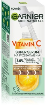 Набор Garnier: сыворотка с витамином С, осветляющий крем для глаз + БЕСПЛАТНО.