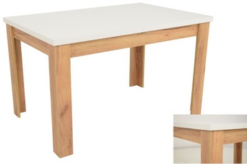 Stół 80x120/160 DAB CRAFT biały salon KLASYCZNY