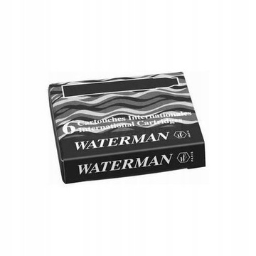 WATERMAN CZARNY ATRAMENT NABOJE DO PIÓRA WIECZNEGO