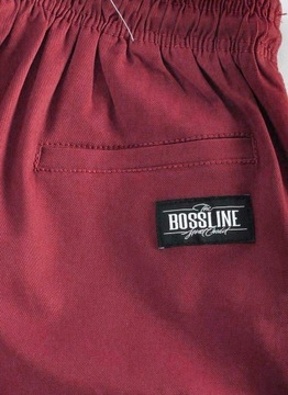 Spodnie XL Bossline Cargo Jogger Bordowe joggery