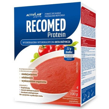 ACTIVLAB RECOMED PROTEIN KREM 100g ZUPA SMAK POMIDOROWY 1 SASZETKA