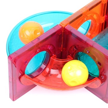 НАБОР МАГНИТНЫХ БЛОКОВ, 101 ЭЛЕМЕНТ, БОЛЬШАЯ ШАРОВАЯ НАПРАВЛЯЮЩАЯ