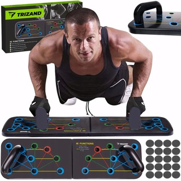 DESKA/UCHWYTY DO POMPEK 16W1 TRENINGU DOMOWEGO ANTYPOŚLIZGOWA MAX 120KG