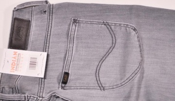 LEE spodnie GREY skinny SCARLETT HIGH W27 L31