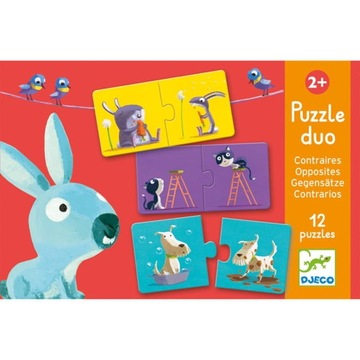DJECO Puzzle dwuelementowe Duo Przeciwieństwa