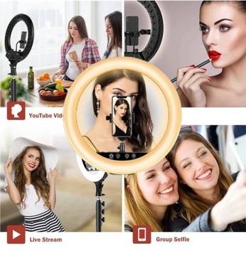 Кольцевая светодиодная лампа RING, большая, 36см, штатив 100Вт