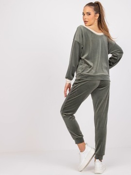 ЖЕНСКИЙ комплект из 2-х предметов Спортивные костюмы ВЕЛОР F666 серый XL