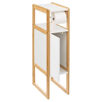 ШКАФ ДЛЯ ТУАЛЕТНОЙ БУМАГИ В ВАННОЙ, МДФ белый